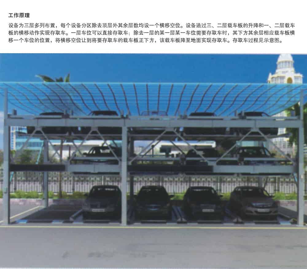 重慶PSH3三層升降橫移立體停車設(shè)備工作原理.jpg