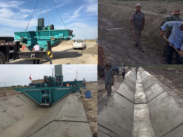 梯形水渠砼成型機,梯形渠現(xiàn)澆成型機